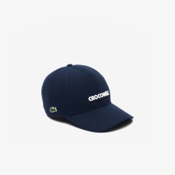 Chapeaux & Casquettes | LACOSTE Casquette En Pique De Coton Avec Crocodile Brode