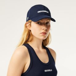 Chapeaux & Casquettes | LACOSTE Casquette En Pique De Coton Avec Crocodile Brode