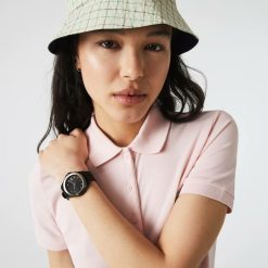 Montres | LACOSTE Montre Femme 3 Aiguilles Swing En Silicone Noir Lacoste