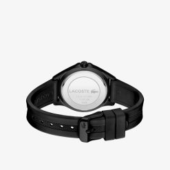 Montres | LACOSTE Montre Femme 3 Aiguilles Swing En Silicone Noir Lacoste