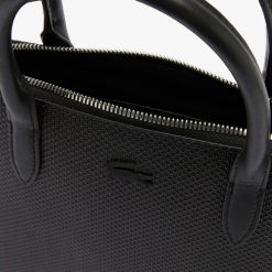 Sacs A Main & Cabas | LACOSTE Sac Bugatti A Bandouliere Amovible Chantaco En Cuir Pique