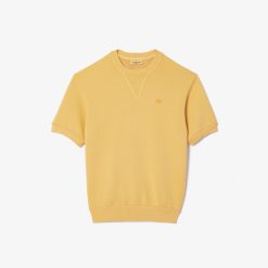 T-Shirts | LACOSTE T-Shirt En Molleton De Coton Teinture Naturelle