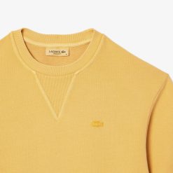 T-Shirts | LACOSTE T-Shirt En Molleton De Coton Teinture Naturelle