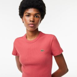 T-Shirts | LACOSTE T-Shirt Cotele Slim Fit En Coton