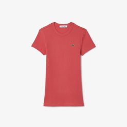 T-Shirts | LACOSTE T-Shirt Cotele Slim Fit En Coton