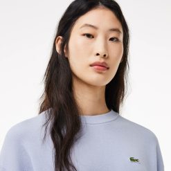 Pullovers | LACOSTE Pull Col Rond Femme Lacoste En Coton Biologique