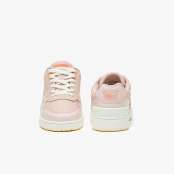 Sneakers | LACOSTE Sneakers T-Clip Femme Lacoste En Cuir Avec Semelle En Gomme