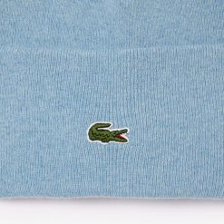 Chapeaux & Casquettes | LACOSTE Bonnet Unie Lacoste Avec Revers En Laine