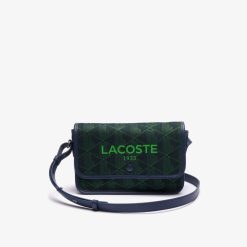 Sacs A Bandouliere | LACOSTE Sacoche A Rabat Heritage Jacquard Monogramme