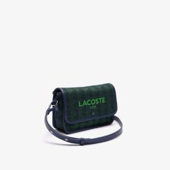 Sacs A Bandouliere | LACOSTE Sacoche A Rabat Heritage Jacquard Monogramme