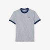 T-Shirts | LACOSTE T-Shirt Regular Fit En Jacquard Monogramme