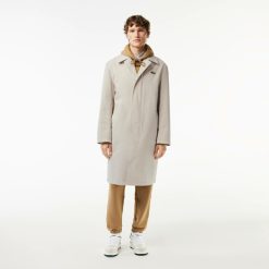 Manteaux & Vestes | LACOSTE Trench Leger Deperlant En Twill De Coton