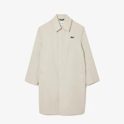 Manteaux & Vestes | LACOSTE Trench Leger Deperlant En Twill De Coton