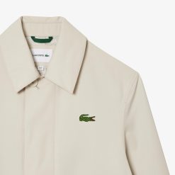 Manteaux & Vestes | LACOSTE Trench Leger Deperlant En Twill De Coton