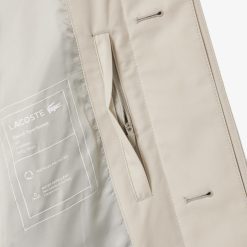 Manteaux & Vestes | LACOSTE Trench Leger Deperlant En Twill De Coton