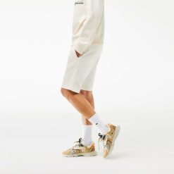 Pantalons & Shorts | LACOSTE Bermuda Slim Fit Uni En Coton Stretch