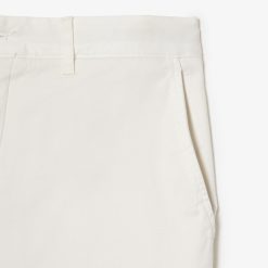 Pantalons & Shorts | LACOSTE Bermuda Slim Fit Uni En Coton Stretch