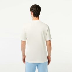 T-Shirts | LACOSTE T-Shirt Fabrique En France A Rayures Contrastees