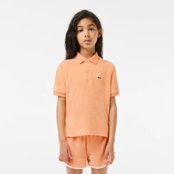 Vetements Fille | LACOSTE Polo En Coton Eponge