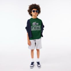 Vetements Garcon | LACOSTE T-Shirt Avec Imprime Sigle En Jersey De Coton