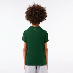 Vetements Garcon | LACOSTE T-Shirt Avec Imprime Sigle En Jersey De Coton