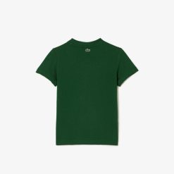 Vetements Garcon | LACOSTE T-Shirt Avec Imprime Sigle En Jersey De Coton