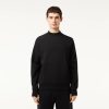 Sweatshirts | LACOSTE Sweatshirt Jogger A Col Rond En Coton Melange Avec Poche Kangourou