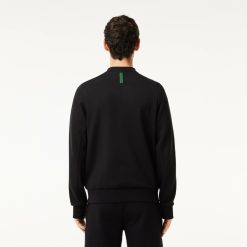 Sweatshirts | LACOSTE Sweatshirt Jogger A Col Rond En Coton Melange Avec Poche Kangourou