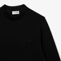 Sweatshirts | LACOSTE Sweatshirt Jogger A Col Rond En Coton Melange Avec Poche Kangourou