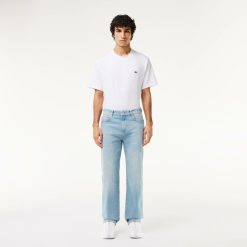 Pantalons & Shorts | LACOSTE Jean 5 Poches Straight Fit Indigo