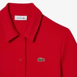 Robes & Jupes | LACOSTE Robe Polo Boutonnee Femme Lacoste En Coton Biologique