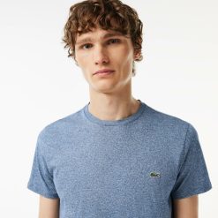 T-Shirts | LACOSTE T-Shirt Col Rond En Jersey De Coton Pima Uni