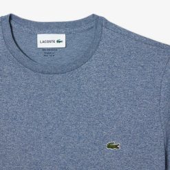 T-Shirts | LACOSTE T-Shirt Col Rond En Jersey De Coton Pima Uni