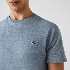 T-Shirts | LACOSTE T-Shirt Col Rond En Jersey De Coton Pima Uni