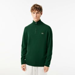 Pullovers | LACOSTE Pull Camionneur En Laine Unie