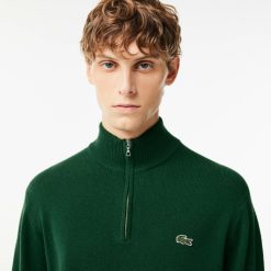 Pullovers | LACOSTE Pull Camionneur En Laine Unie