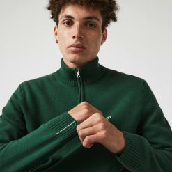 Pullovers | LACOSTE Pull Camionneur En Laine Unie