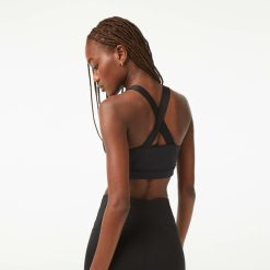 Brassieres & Leggings | LACOSTE Brassiere Femme Lacoste Sport A Bretelles Croisees