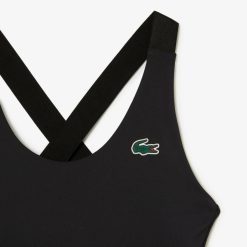 Brassieres & Leggings | LACOSTE Brassiere Femme Lacoste Sport A Bretelles Croisees