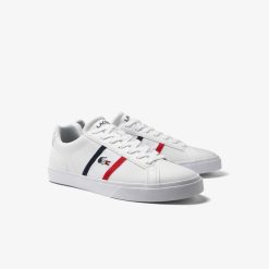 Sneakers | LACOSTE Sneakers Lerond Pro Homme Lacoste En Cuir Tricolores