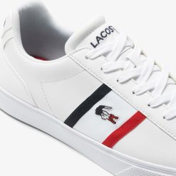 Sneakers | LACOSTE Sneakers Lerond Pro Homme Lacoste En Cuir Tricolores