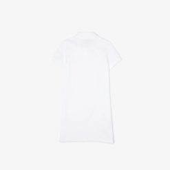 Vetements Fille | LACOSTE Robe Polo Fille En Pique De Coton Uni