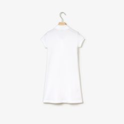 Vetements Fille | LACOSTE Robe Polo Fille En Pique De Coton Uni