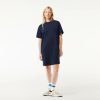 Robes & Jupes | LACOSTE Robe T-Shirt Oversize Broderie Tennis