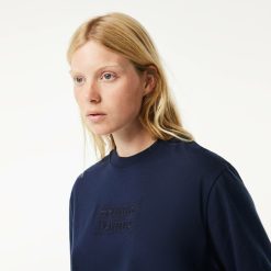 Robes & Jupes | LACOSTE Robe T-Shirt Oversize Broderie Tennis