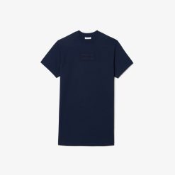 Robes & Jupes | LACOSTE Robe T-Shirt Oversize Broderie Tennis