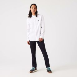 Chemises | LACOSTE Chemise Regular Fit En Coton Premium Uni