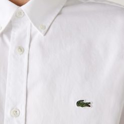 Chemises | LACOSTE Chemise Regular Fit En Coton Premium Uni