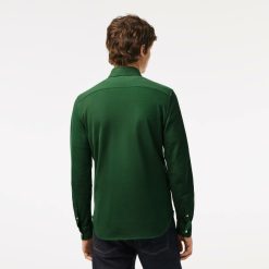 Chemises | LACOSTE Chemise Homme Lacoste Slim Fit En Pique De Coton