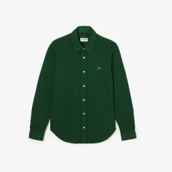 Chemises | LACOSTE Chemise Homme Lacoste Slim Fit En Pique De Coton